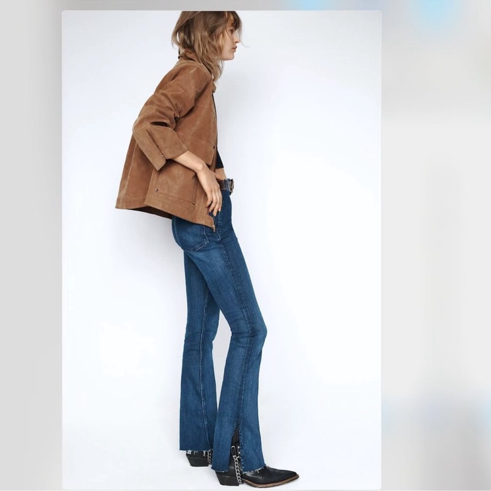 We The Free Blue Flare Wide Leg Jeans